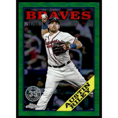 2023 Topps Chrome '88 Topps Green Refractors #88BC3 Austin Riley