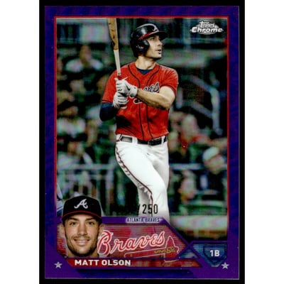 2023 Topps Chrome Purple Refractors #163 Matt Olson