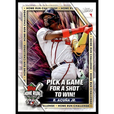 2023 Topps Home Run Challenge Code Cards #HRC15 Ronald Acuna Jr.