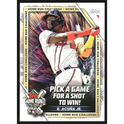 2023 Topps Home Run Challenge Code Cards Series 2 #HRC15 Ronald Acuna Jr.