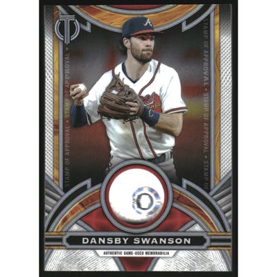 2023 Topps Tribute Stamp Of Approval Relics #SOADS Dansby Swanson