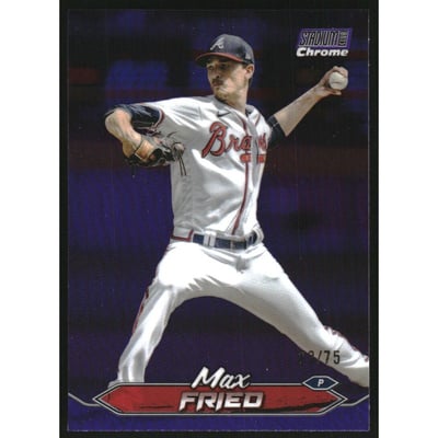 2024 Stadium Club Chrome Purple Refractors #51 Max Fried