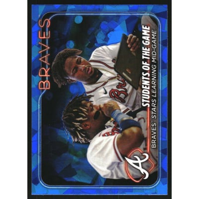 2024 Topps Chrome Sapphire #70 Ronald Acuna Jr./Ozzie Albies CL