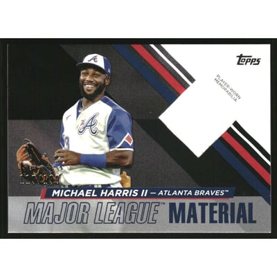 2024 Topps Major League Material Black #MLM2MH Michael Harris II S2