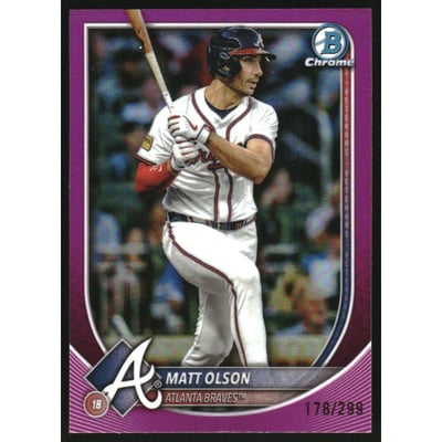 2025 Bowman Chrome Fuchsia Refractors #4 Matt Olson