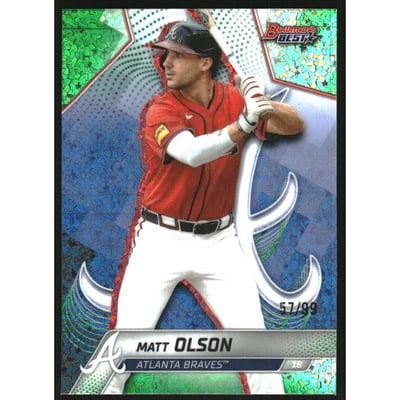 2025 Bowman's Best Green Mini-Diamond Refractors #20 Matt Olson