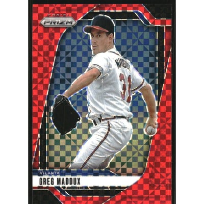 2025 Panini Prizm Prizms Red Power #67 Greg Maddux