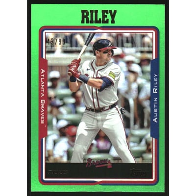 2025 Topps Archives Green Foilboard #276 Austin Riley