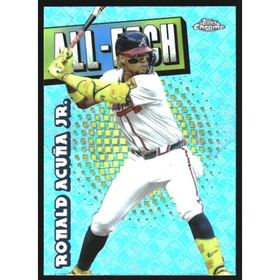 2025 Topps Chrome Logofractor All-Etch #CAE8 Ronald Acuna Jr.