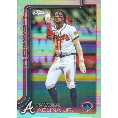 2025 Topps Chrome Refractors #257 Ronald Acuna Jr.