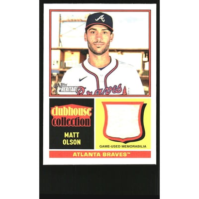 2025 Topps Heritage Clubhouse Collection Relics #CCRMO Matt Olson