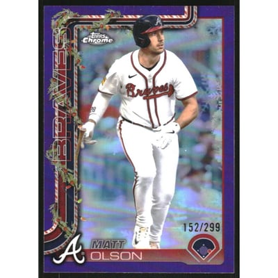 2025 Topps Holiday Chrome Purple Refractors #HC15 Matt Olson