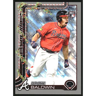 2025 Topps Holiday Silver Glitter #H60 Drake Baldwin