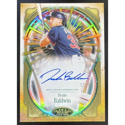 2026 Topps Tier One Tier One Xplosion Blue Foil #T1XA-DBA Drake Baldwin Auto /99