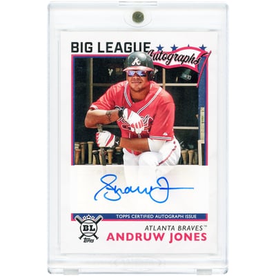 Andruw Jones Atlanta Braves Autographed 2020 Topps Big League #BLA-AJ Card