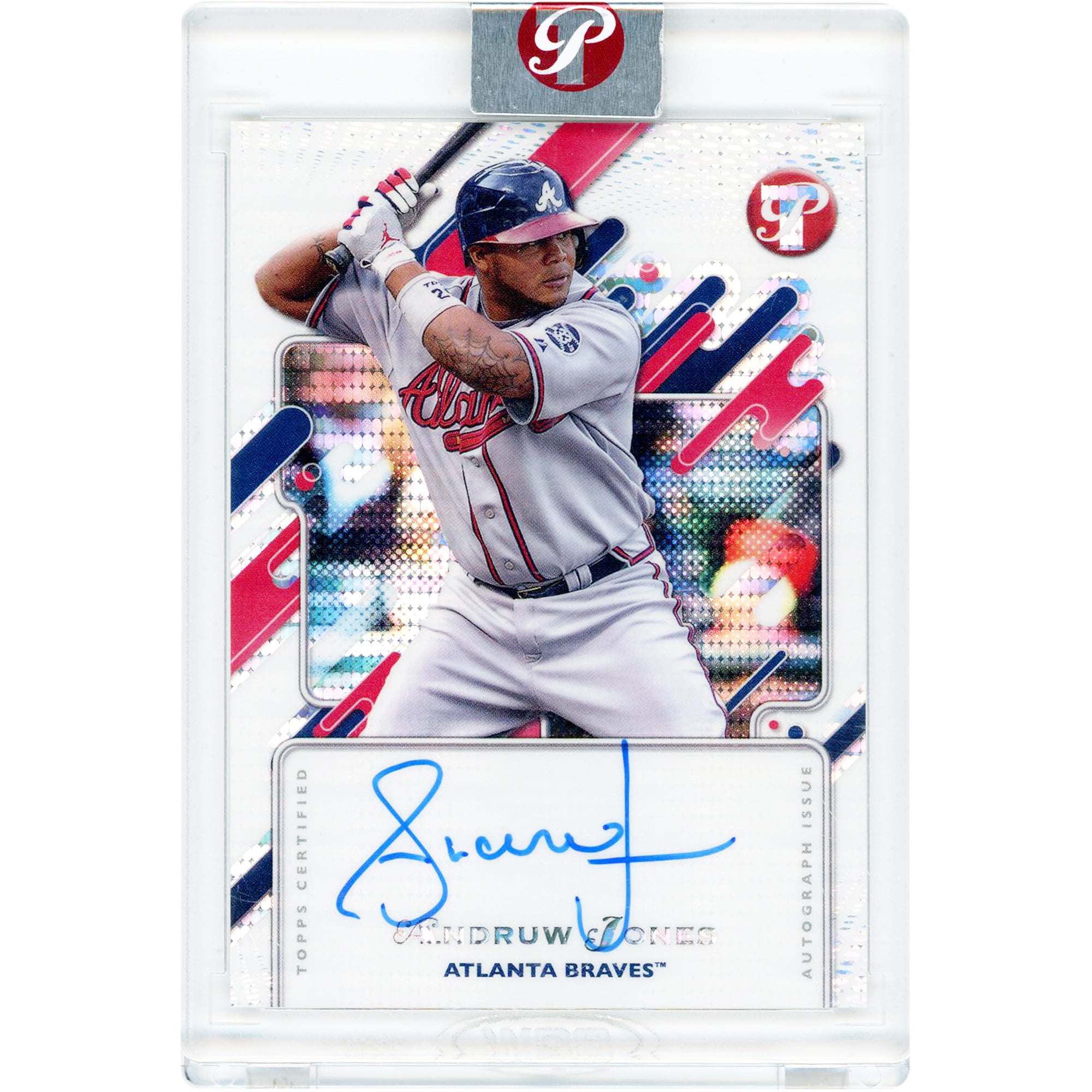 Carte Topps Pristine 2025 autographiée par Andruw Jones (Atlanta Braves) #PA-AJ
