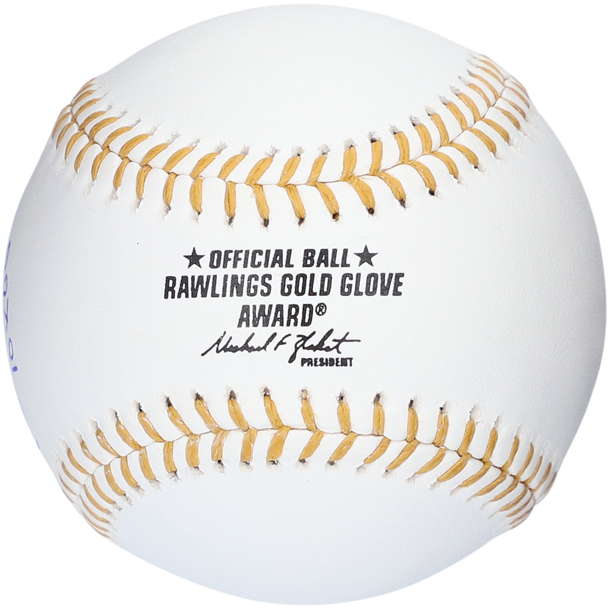Andruw Jones Atlanta Braves Autographed Gold Glove Logo Baseball with "10X GG" Inscription