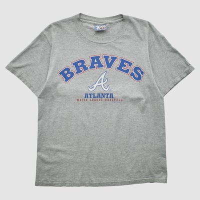 Atlanta Braves Lee Apparel 1996 T-shirt - Heather Gray - M by Fanatics Real Vintage