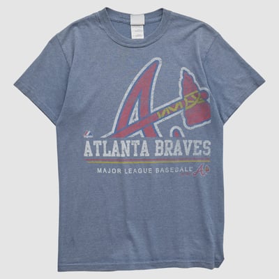 Atlanta Braves Majestic 2010s T-shirt - Blue - XS by Fanatics Real Vintage