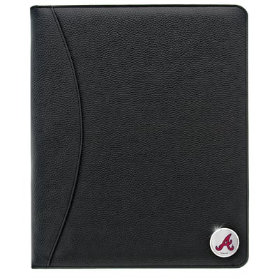 Atlanta Braves Zippered Leather Portfolio