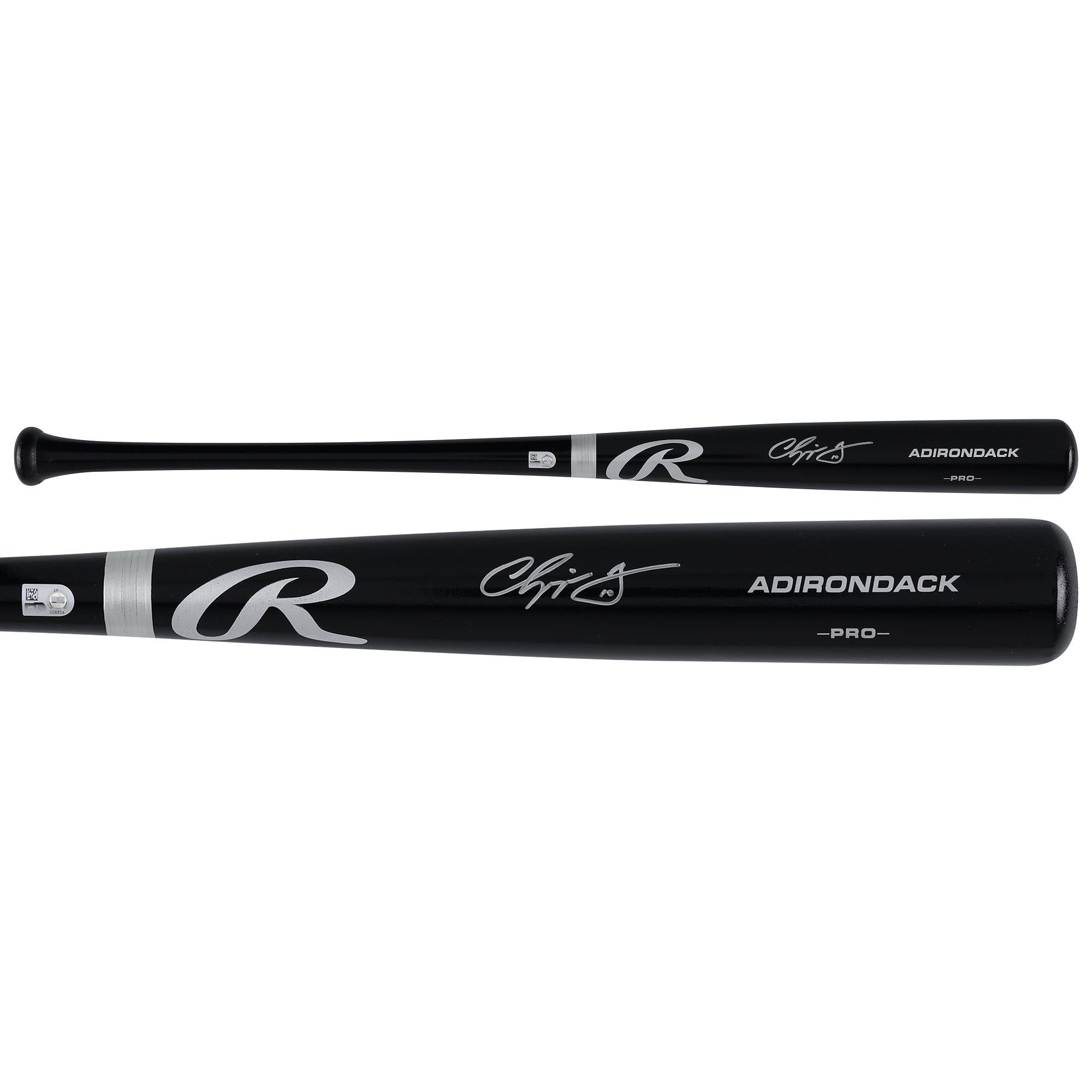 Chipper Jones Atlanta Braves Autographed Black Rawlings Pro Bat