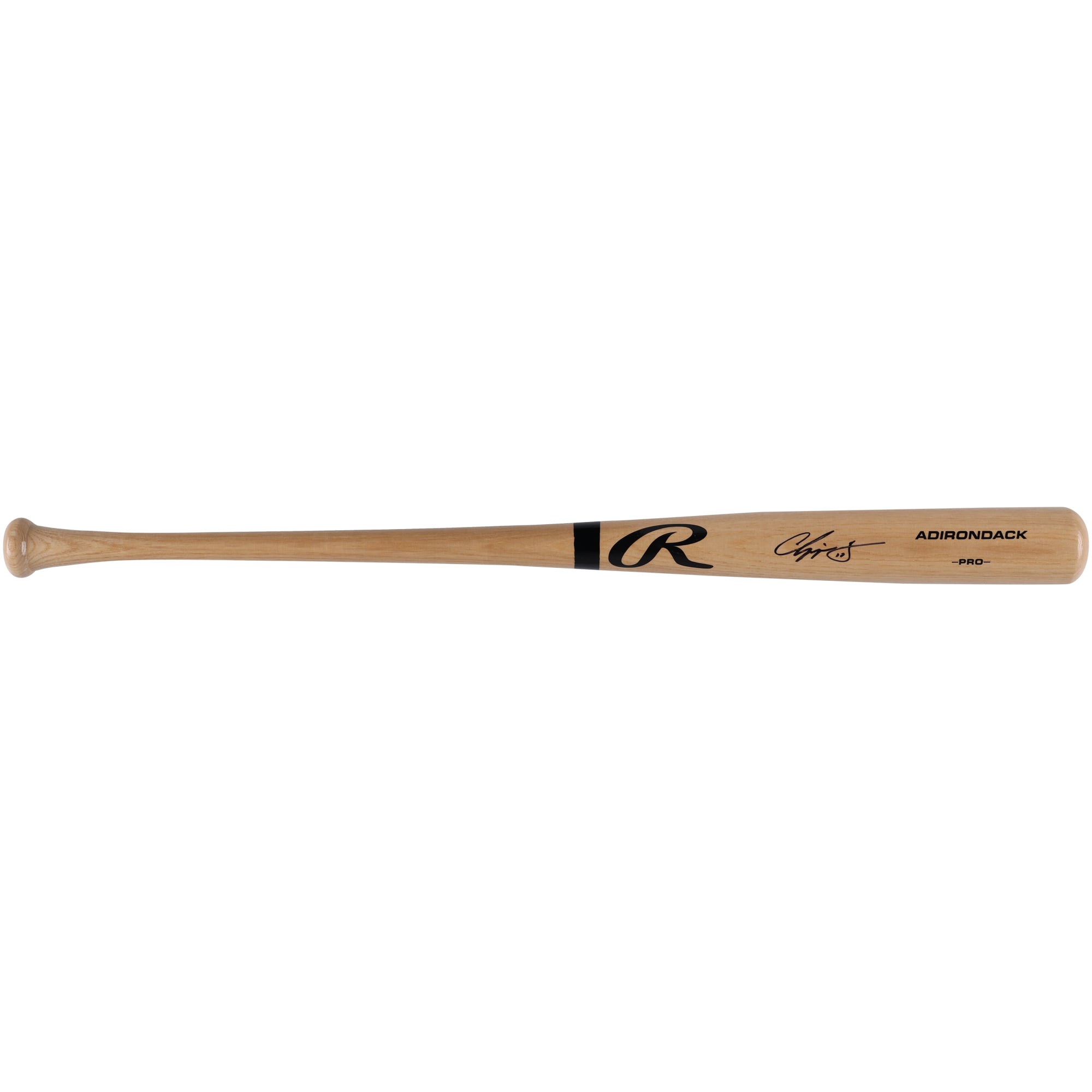 Chipper Jones Atlanta Braves Autographed Blonde Rawlings Pro Bat