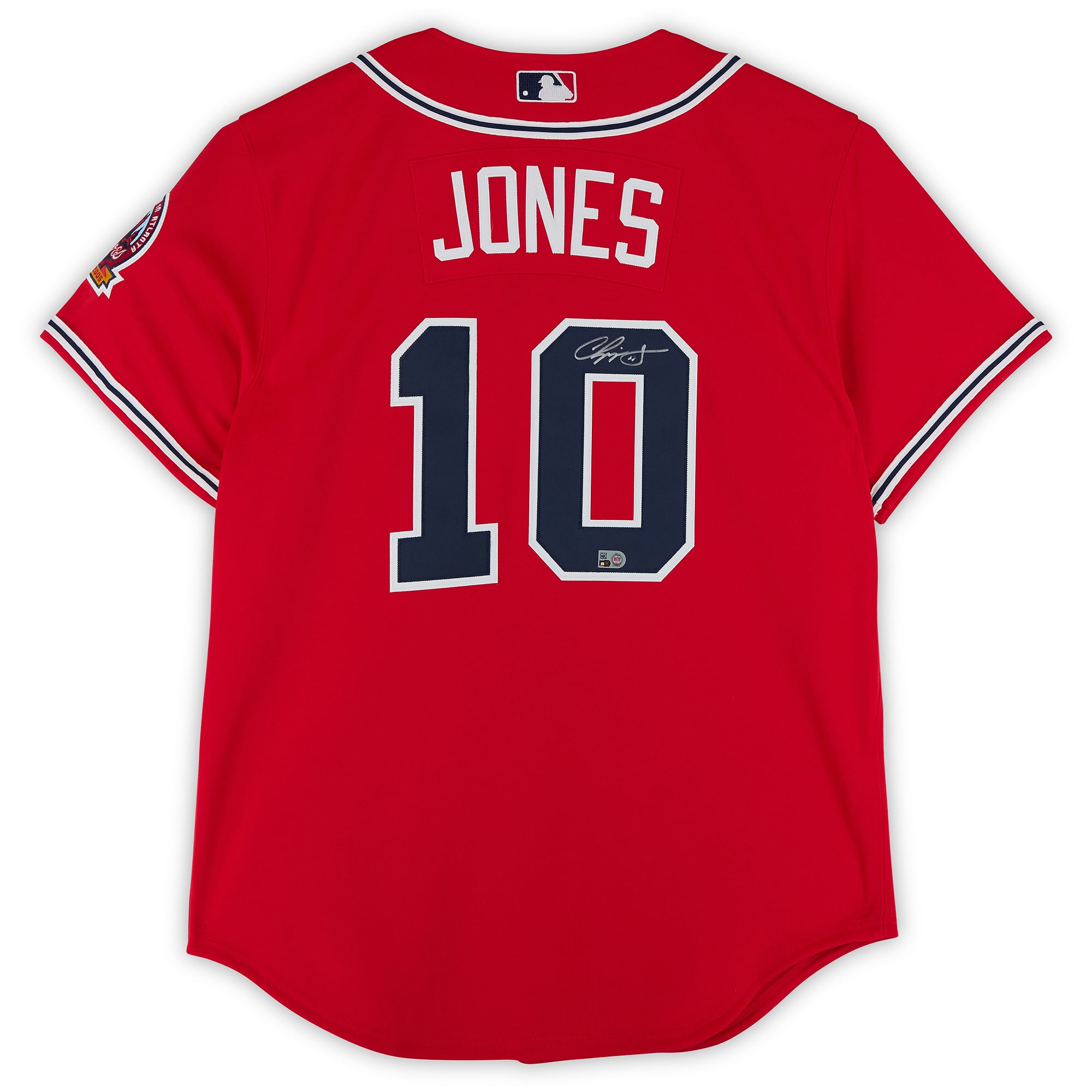 Chipper Jones Atlanta Braves Autographed Red Mitchell & Ness 2006 Cooperstown Collection Authentic Jersey