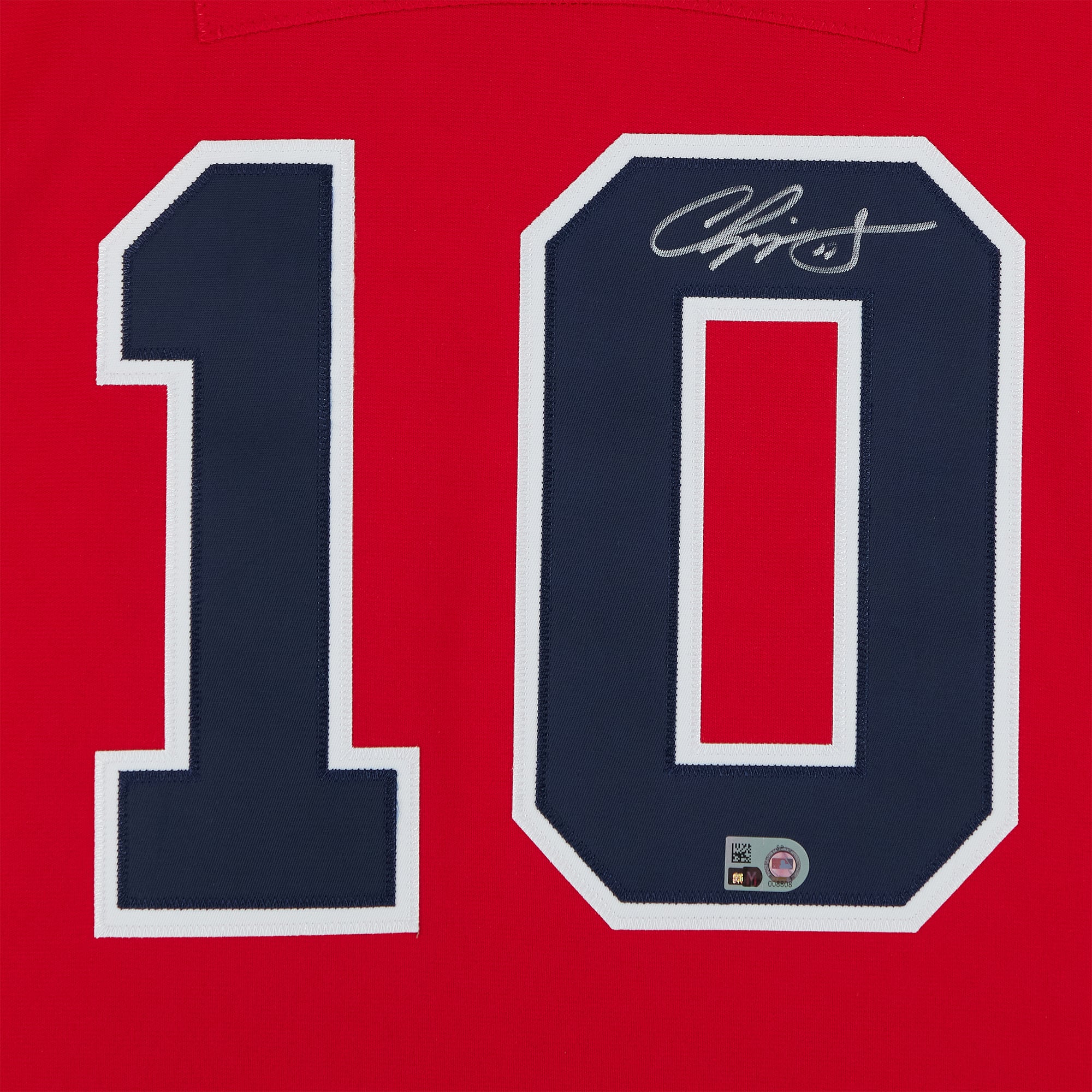 Chipper Jones Atlanta Braves Autographed Red Mitchell & Ness 2006 Cooperstown Collection Authentic Jersey