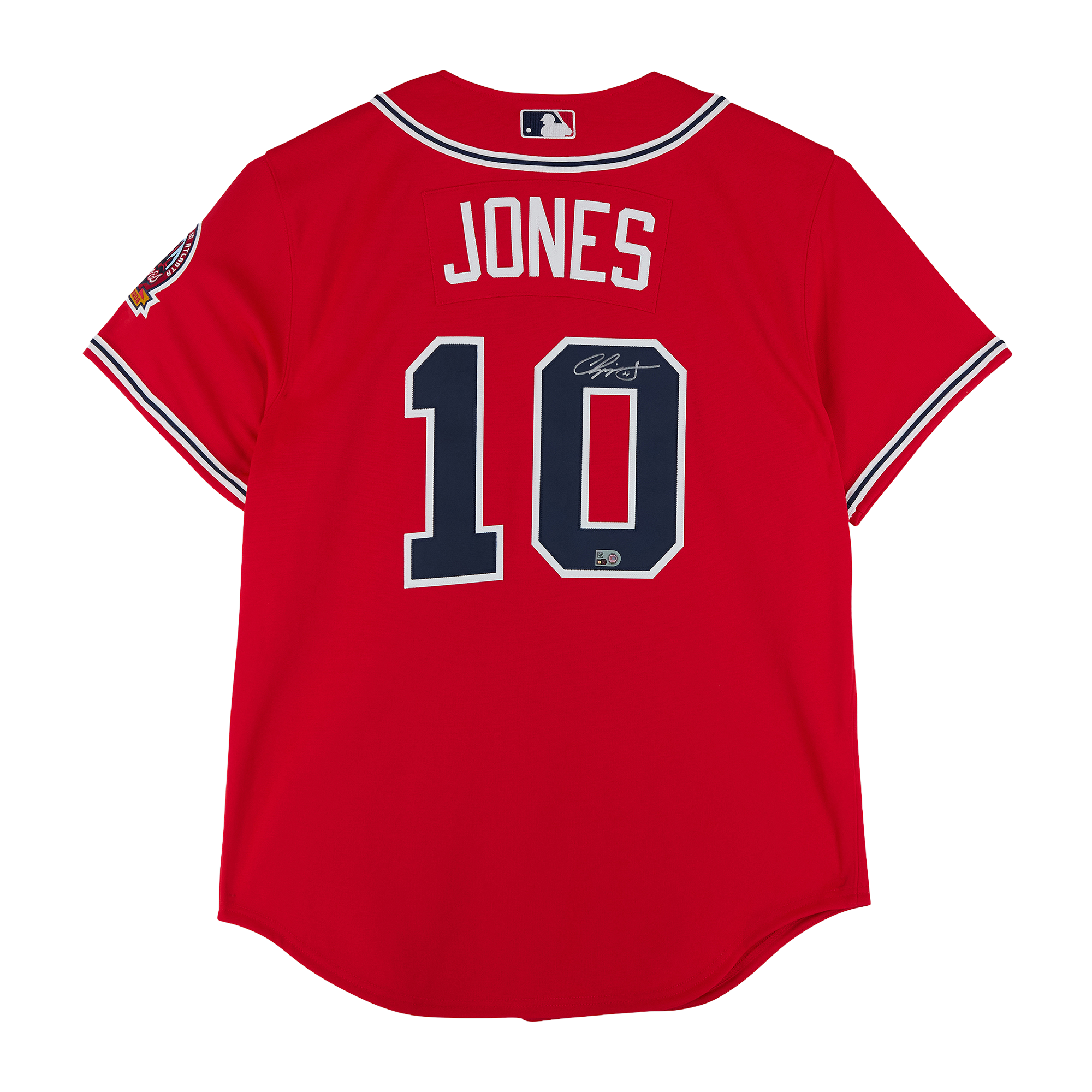 Chipper Jones Atlanta Braves Autographed Red Mitchell & Ness 2006 Cooperstown Collection Authentic Jersey