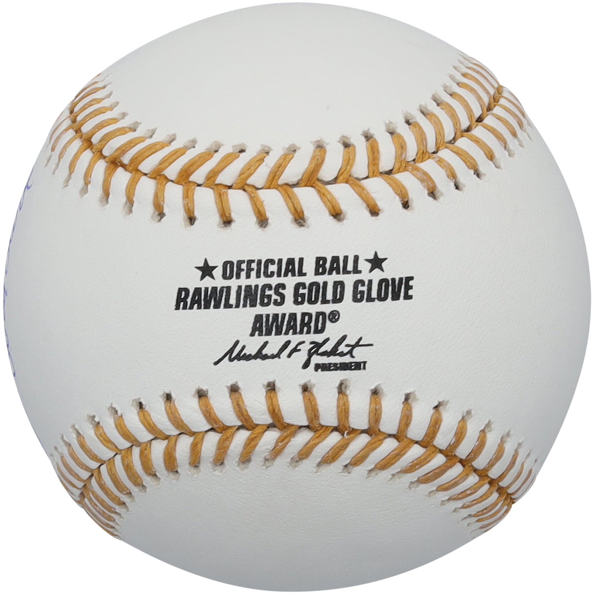 Dale Murphy Atlanta Braves Autographed Gold Glove Logo Baseball with "5x Gold Glove" Inscription