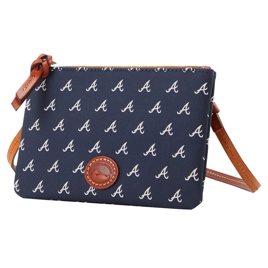 Atlanta Braves Dooney & Bourke Top Zip Crossbody Purse