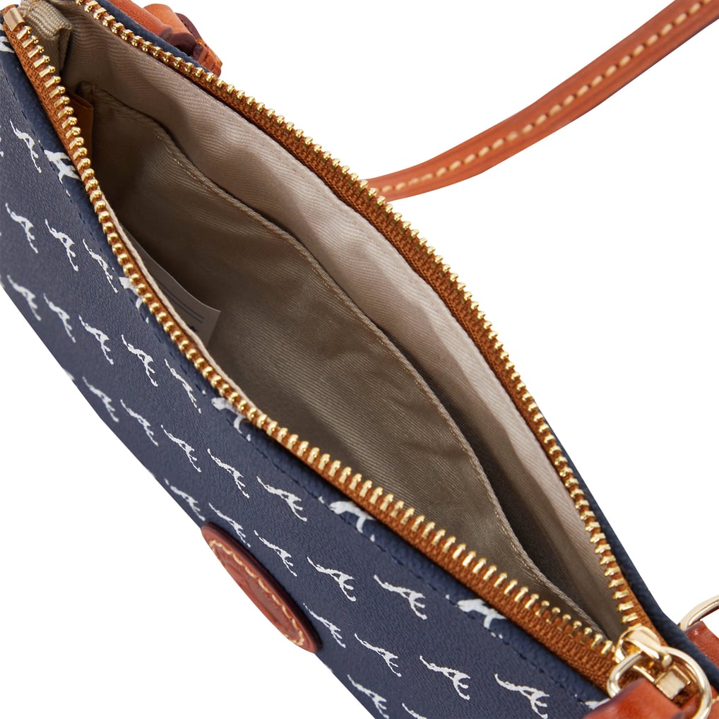 Atlanta Braves Dooney & Bourke Top Zip Crossbody Purse