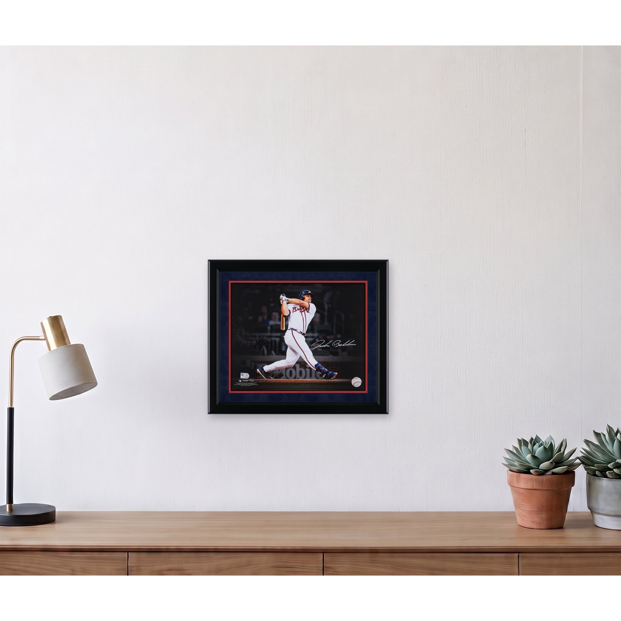 Drake Baldwin Atlanta Braves Autographed 11" x 14" Home Run Spotlight Photograph