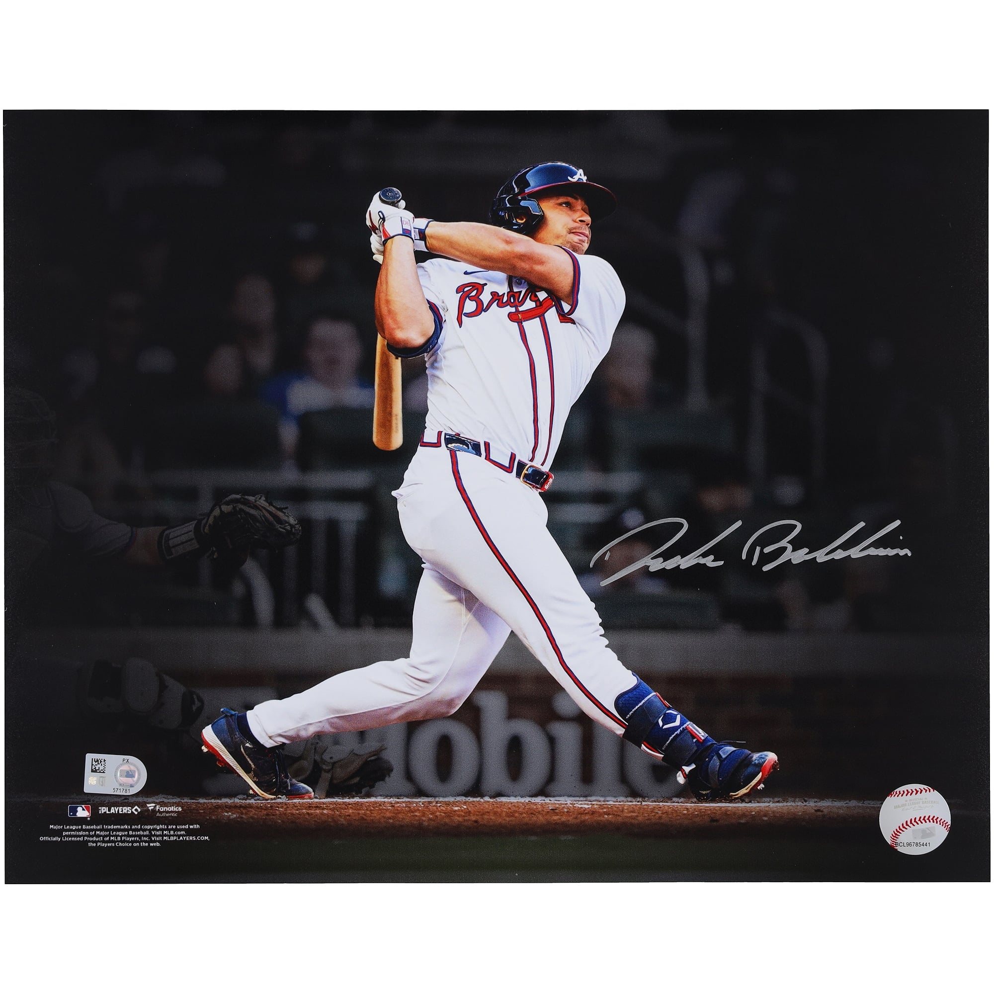 Drake Baldwin Atlanta Braves Autographed 11" x 14" Home Run Spotlight Photograph