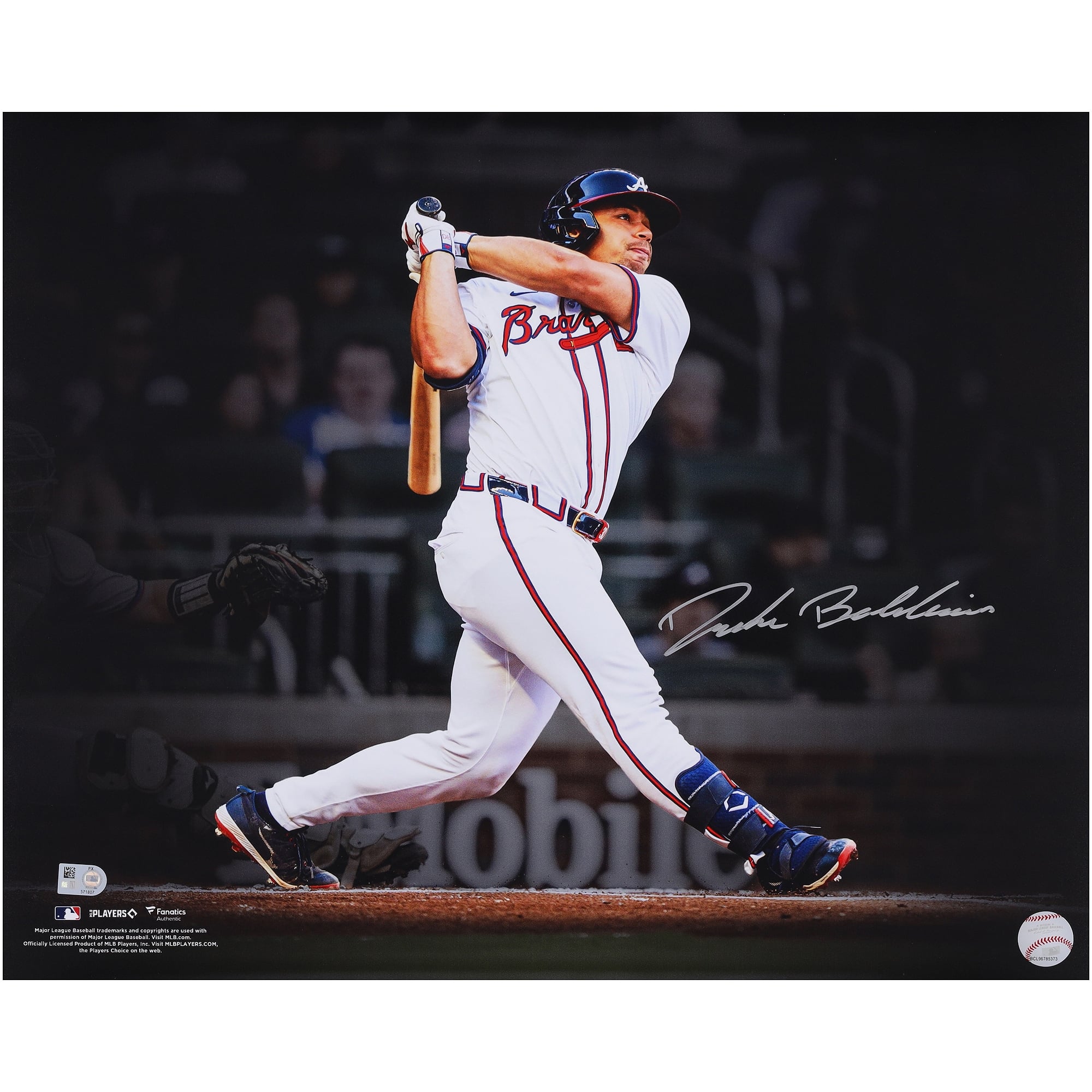 Drake Baldwin Atlanta Braves Autographed 16" x 20" Home Run Spotlight Photograph