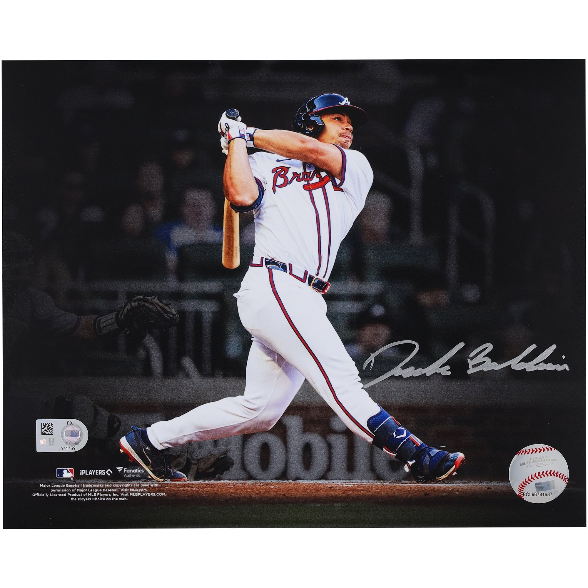 Drake Baldwin Atlanta Braves Autographed 8" x 10" Home Run Spotlight Photograph
