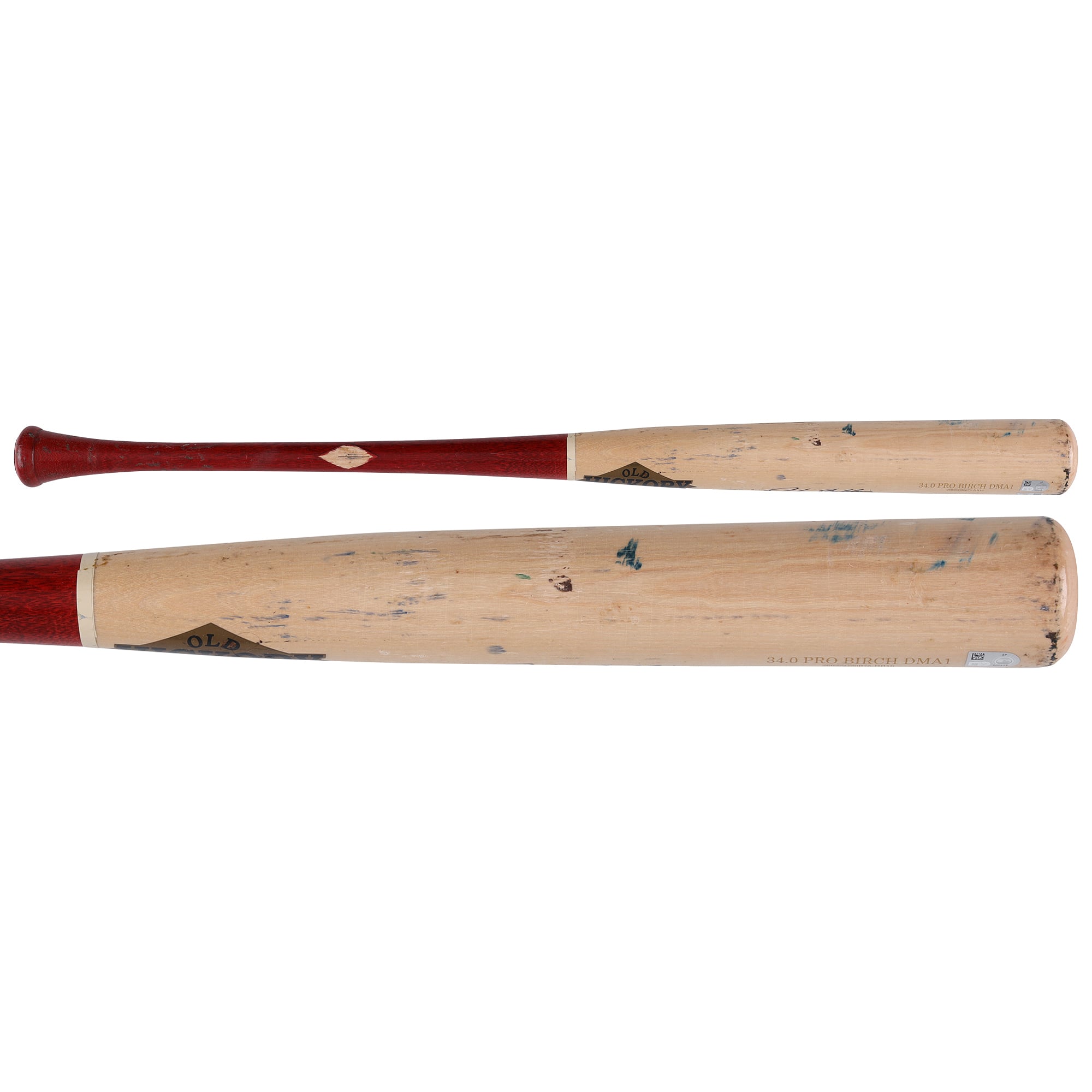 Bâton Old Hickory beige/rouge autographié par Drake Baldwin (Atlanta Braves) lors de la saison 2026 de la MLB - NF70437362