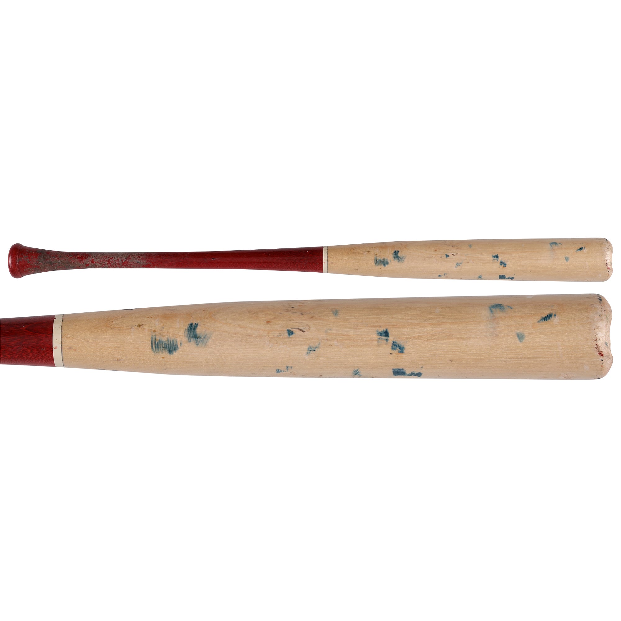 Bâton cassé Old Hickory beige/rouge autographié par Drake Baldwin (Atlanta Braves) lors de la saison 2026 de la MLB - NF70437361