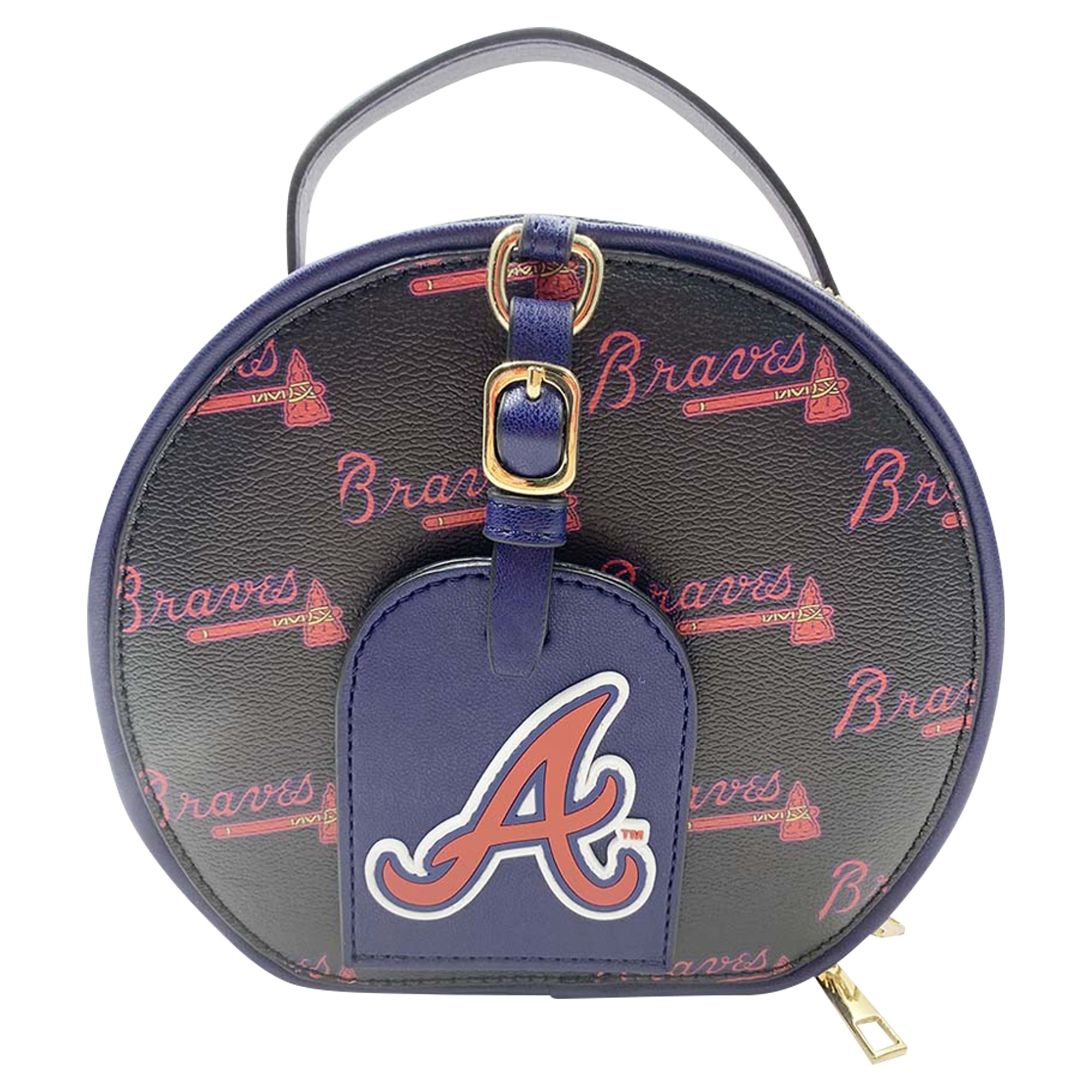 FABGATING by Cuce  Atlanta Braves Repeat Logo Round Bag