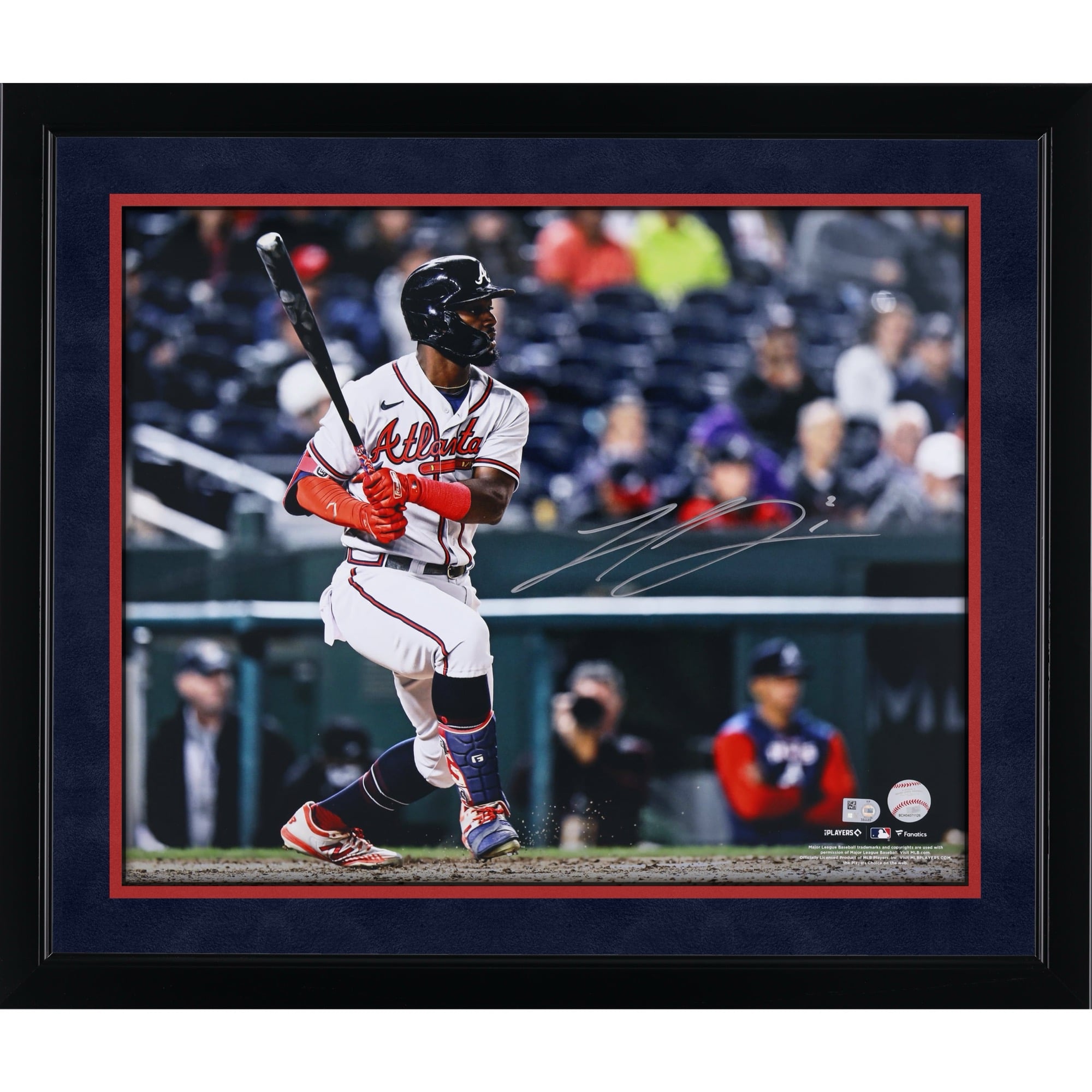 Photo de Michael Harris II (Atlanta Braves) autographiée par Fanatics Authentic (40,6 x 50,8 cm).