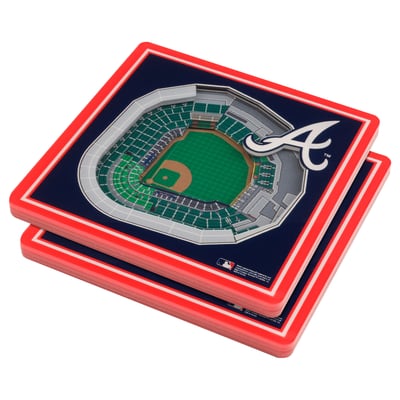 Atlanta Braves Fanpoint 3D StadiumView Coasters