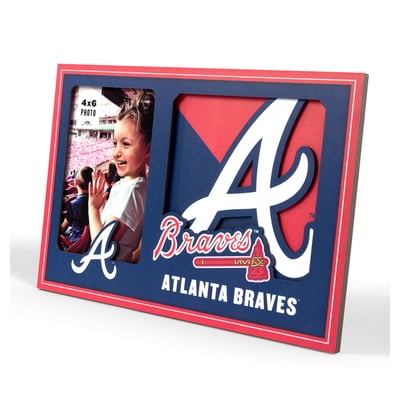 Atlanta Braves IDNA 3D Logo Series Picture Frame