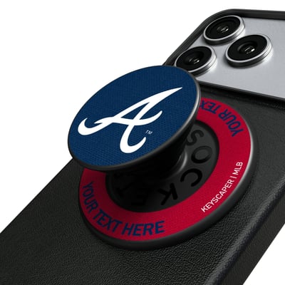Atlanta Braves Keyscaper Personalized PopSockets Magnetic Phone Grip & Stand