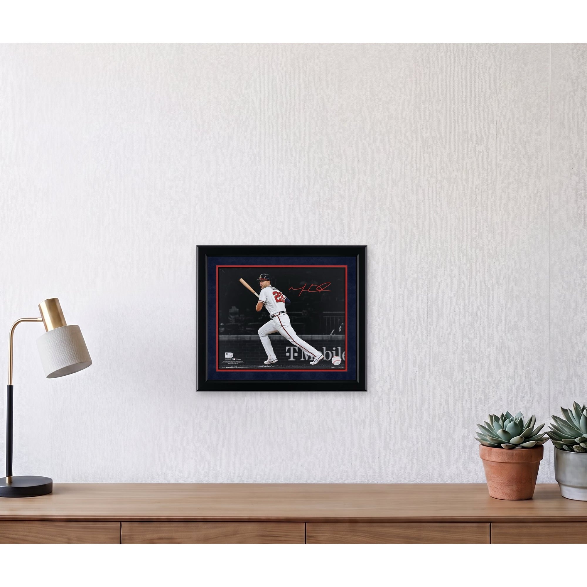 Matt Olson Atlanta Braves Autographed 11" x 14" Hitting Spotlight Photograph