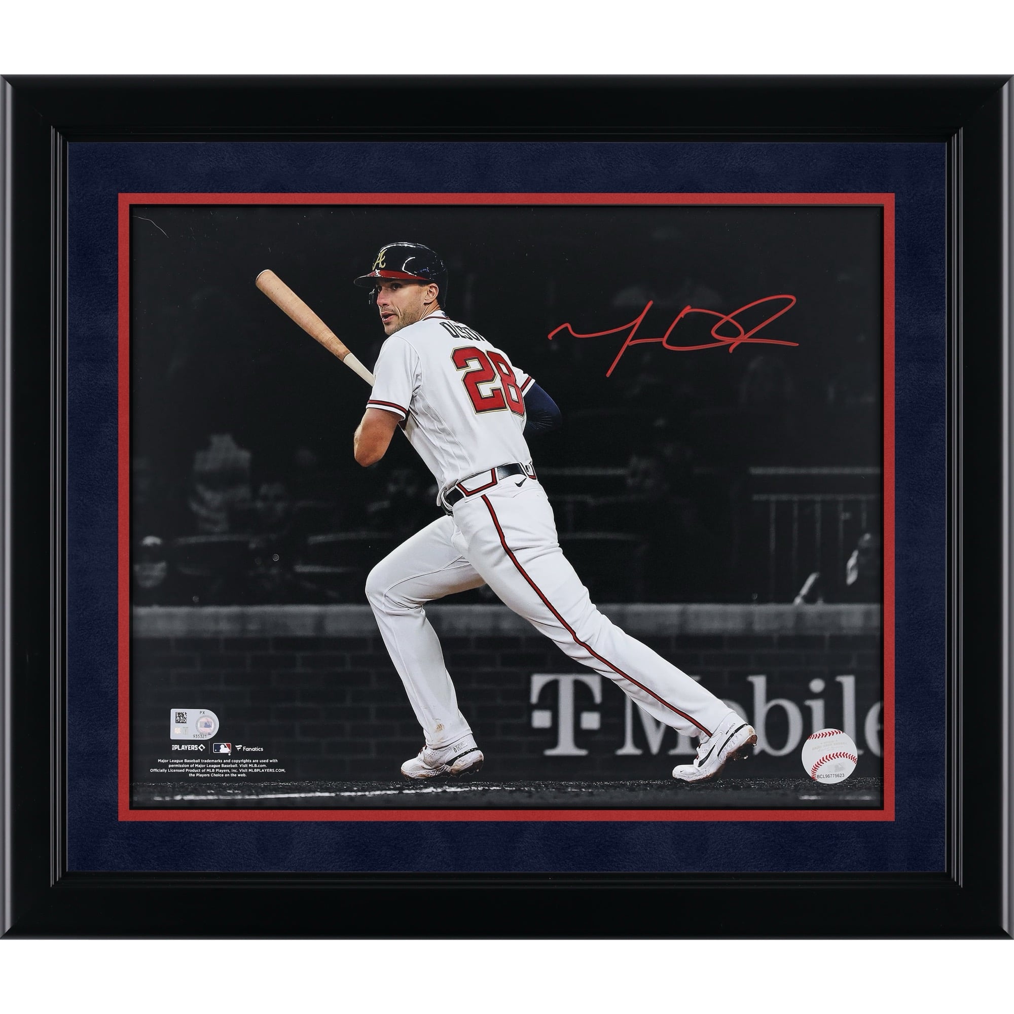 Matt Olson Atlanta Braves Autographed 11" x 14" Hitting Spotlight Photograph