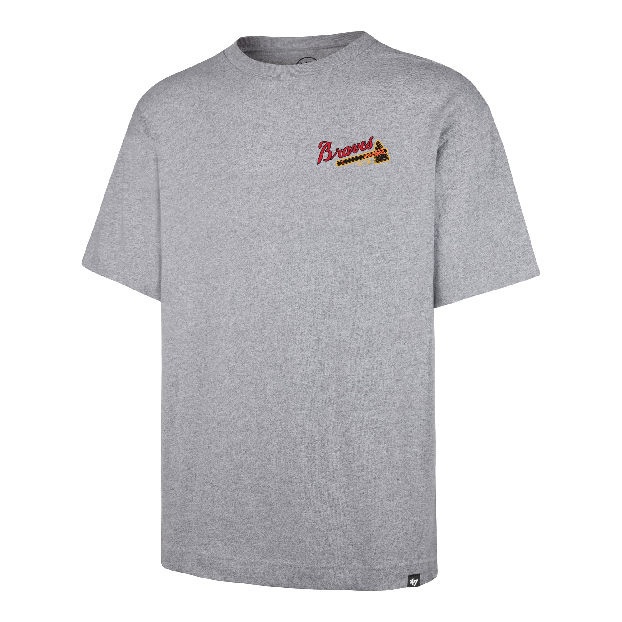 T-shirt homme '47 Heather Gray Atlanta Braves History Lock Foundation