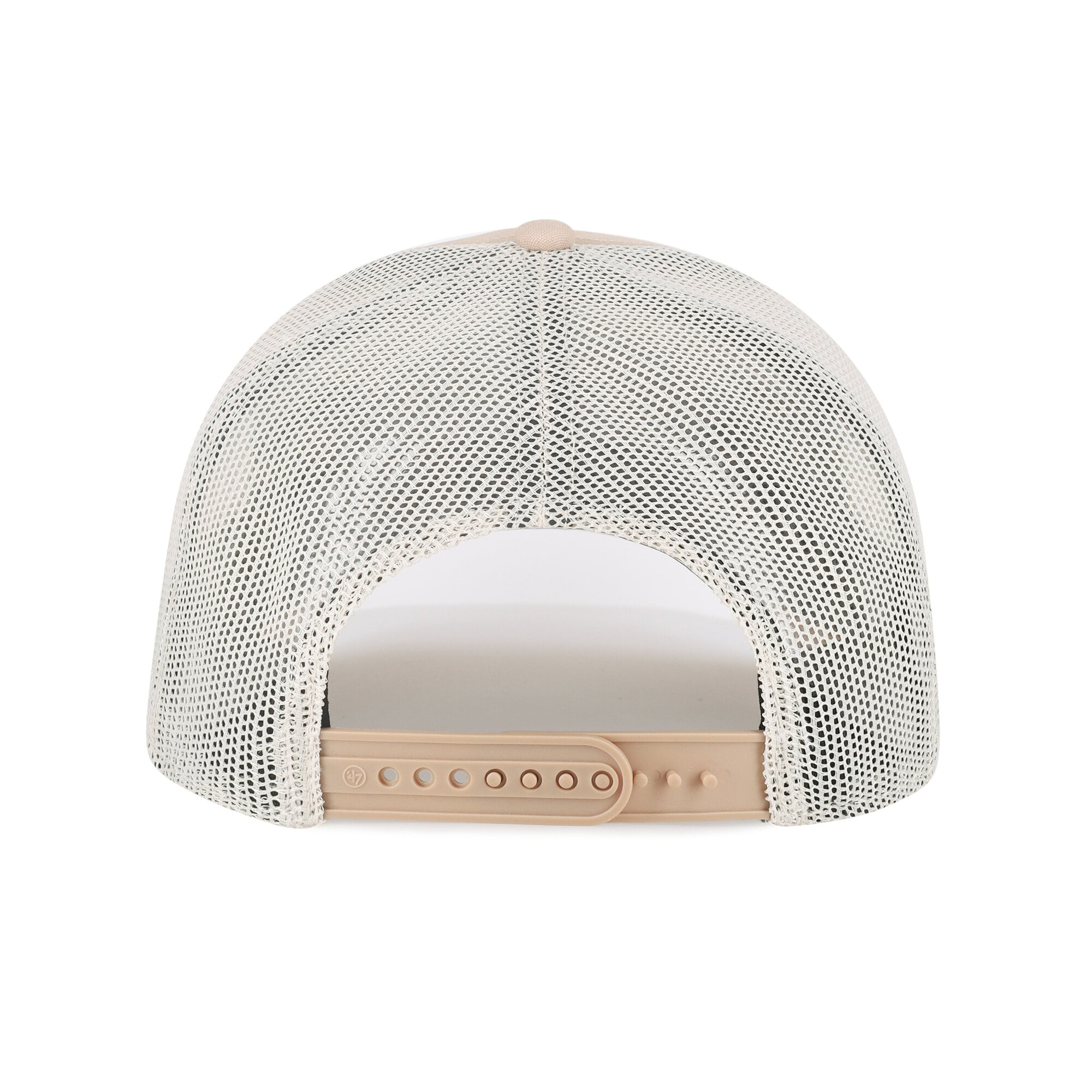 Men's '47  Khaki Atlanta Braves Bonehide Trucker Snapback Hat