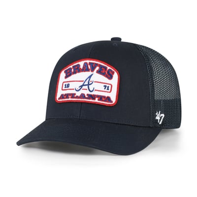  Atlanta Braves '47 Roadway Trucker Snapback Hat - Navy