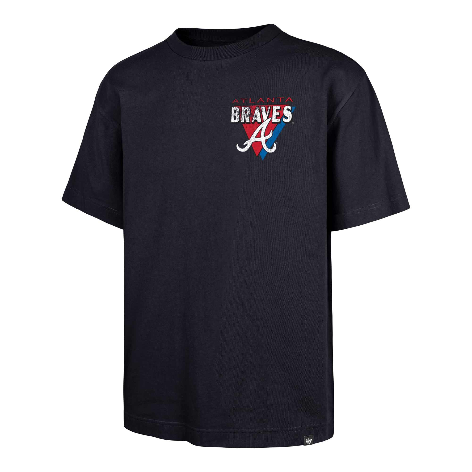 T-shirt homme '47 Navy Atlanta Braves Under Bar Foundation