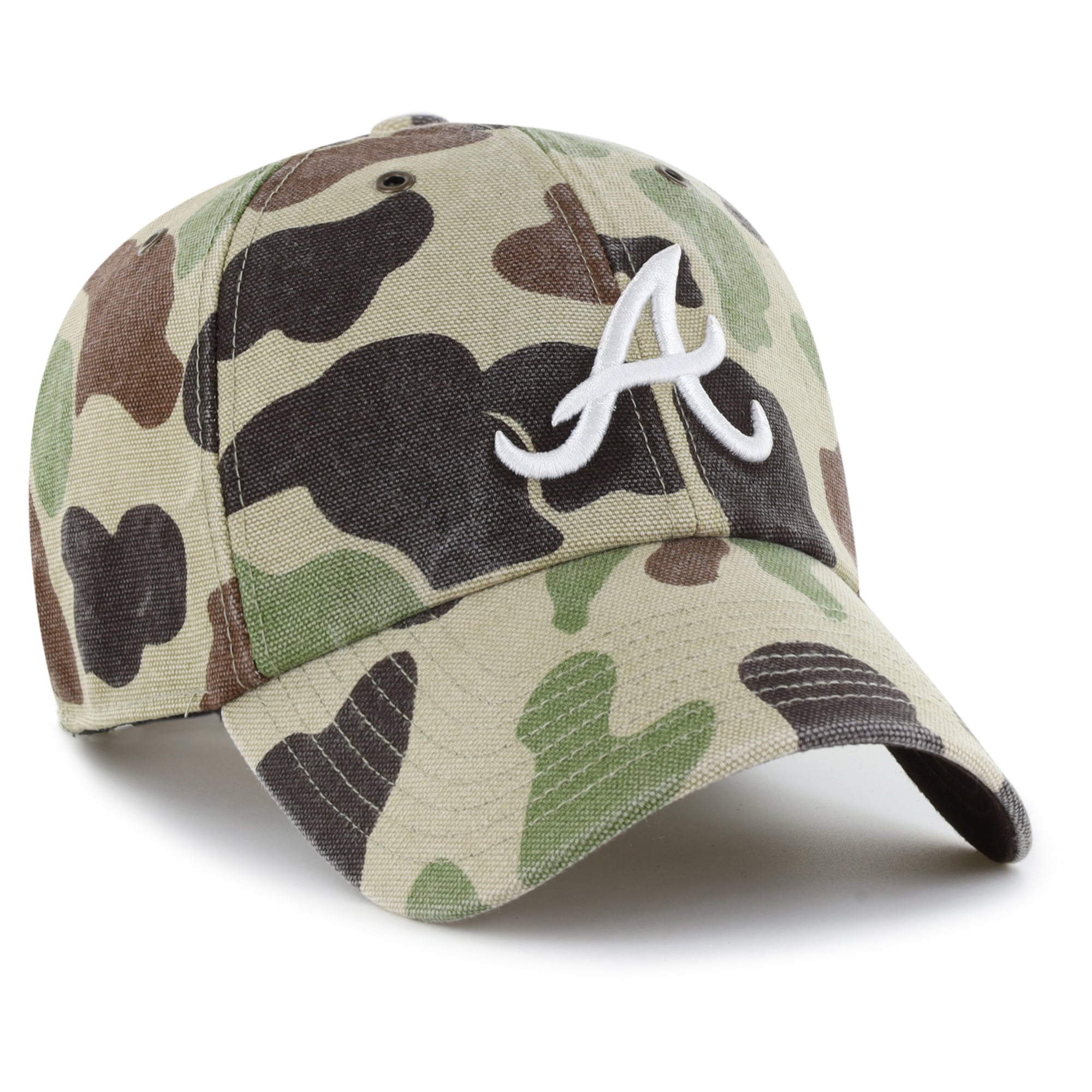 Casquette ajustable Carhartt x '47 Camo Atlanta Braves Duck Clean Up pour homme